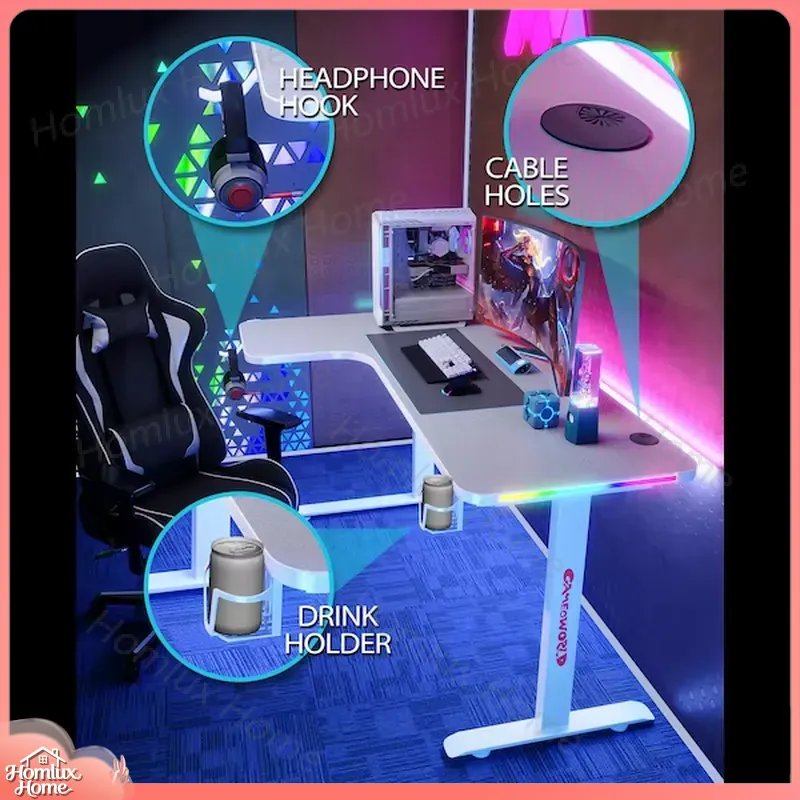 Großer L-förmiger RGB LED Gami – Desk Setup L Shaped Bewertung und Preis